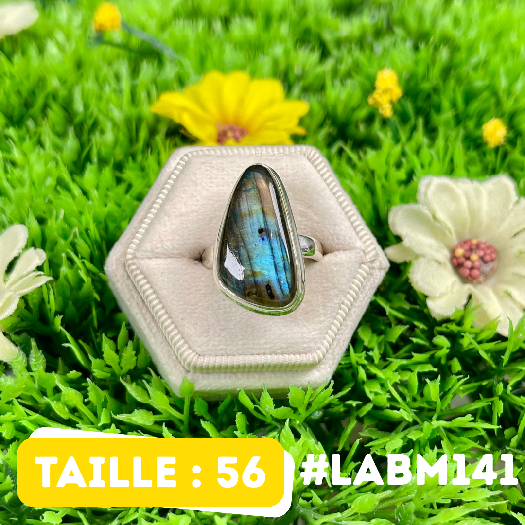 Bague Argent Labradorite Multifire #LABM141