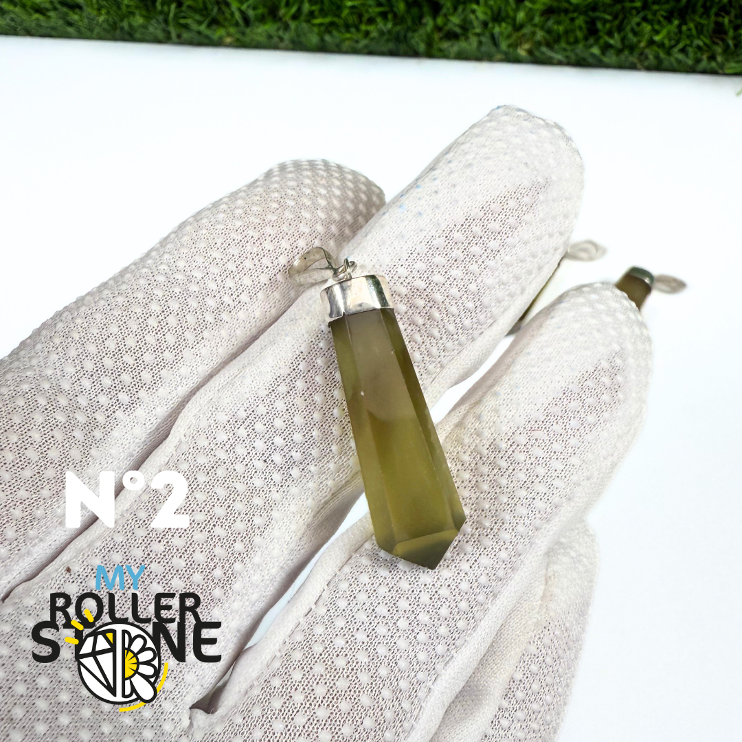 Pendentif Serpentine et Argent