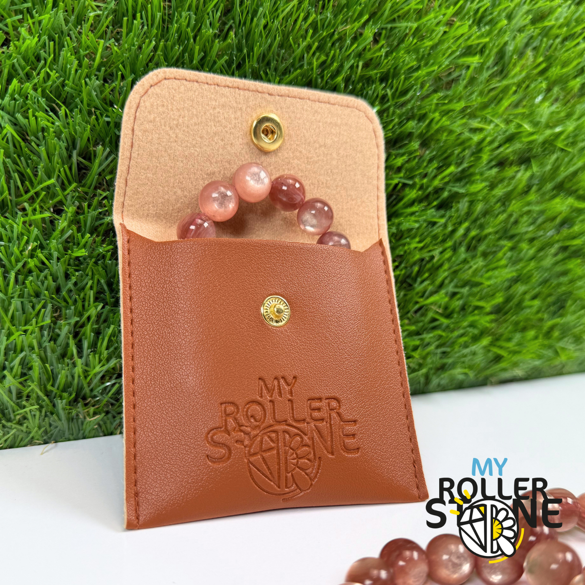 Bracelet Lépidolite Mica rose 5A