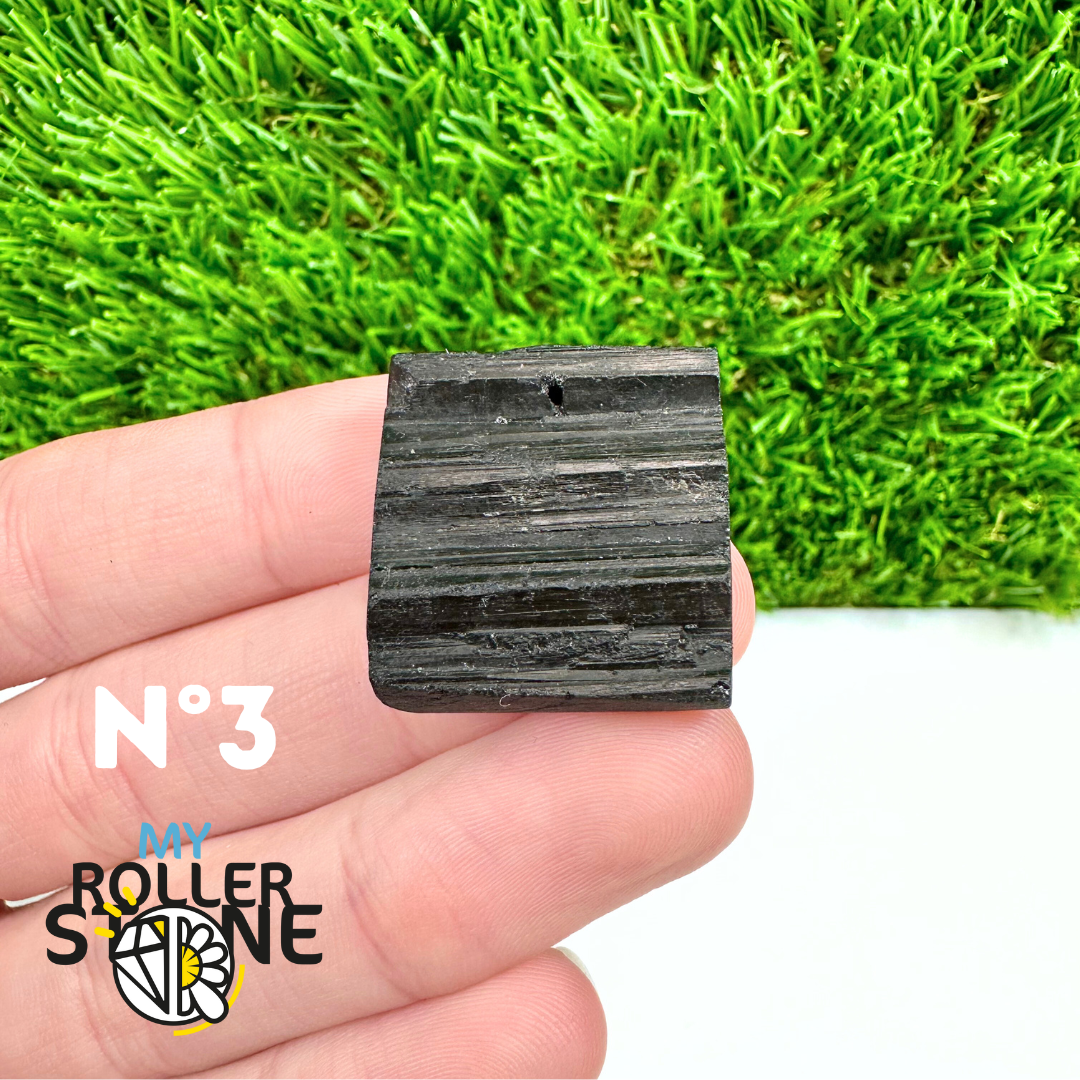 Pendentif Perce Tourmaline Noire 5A