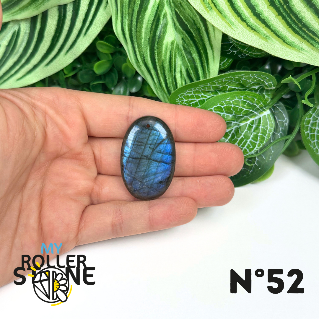 Pendentif Labradorite blue fire percé 5A