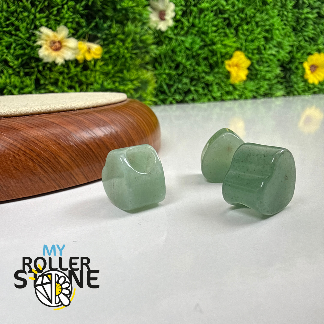 Perle Aventurine Coeur Grand Trou
