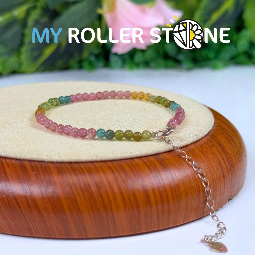 Bracelet tourmaline multicolore 7A