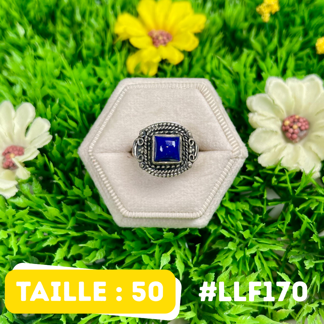 Bague Argent 925 Lapis Lazuli #LLF170