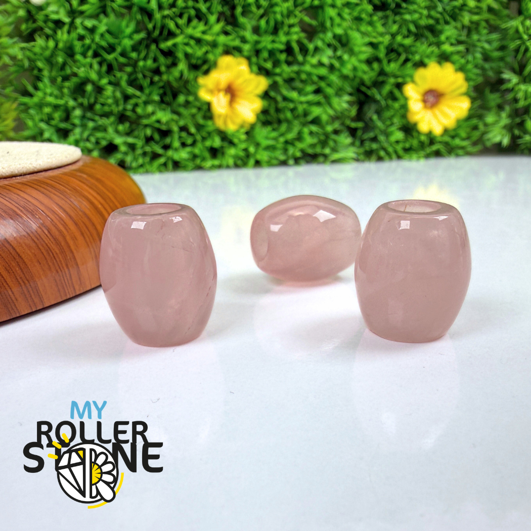 perle quartz rose grad trou
