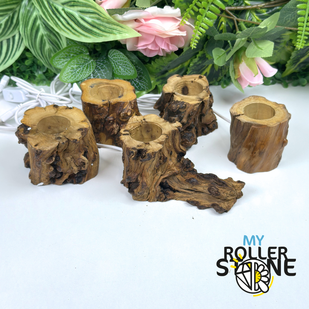 Support en bois LED pour sphère