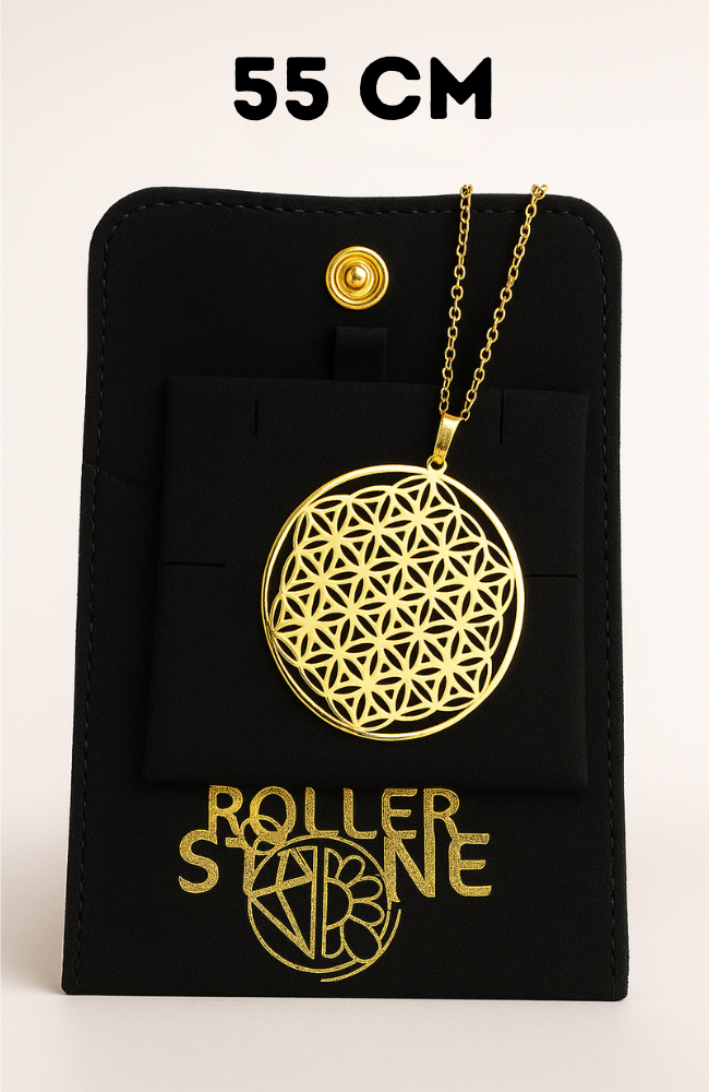 Box pendentif couleur or - 55 cm (Chaîne +Bélière+Boite)