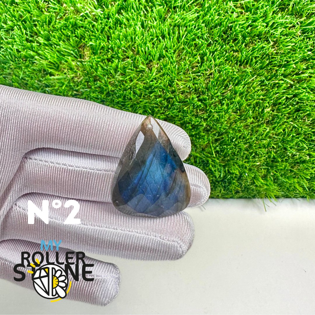 Pendentifs Labradorite blue fire Facettée 5A