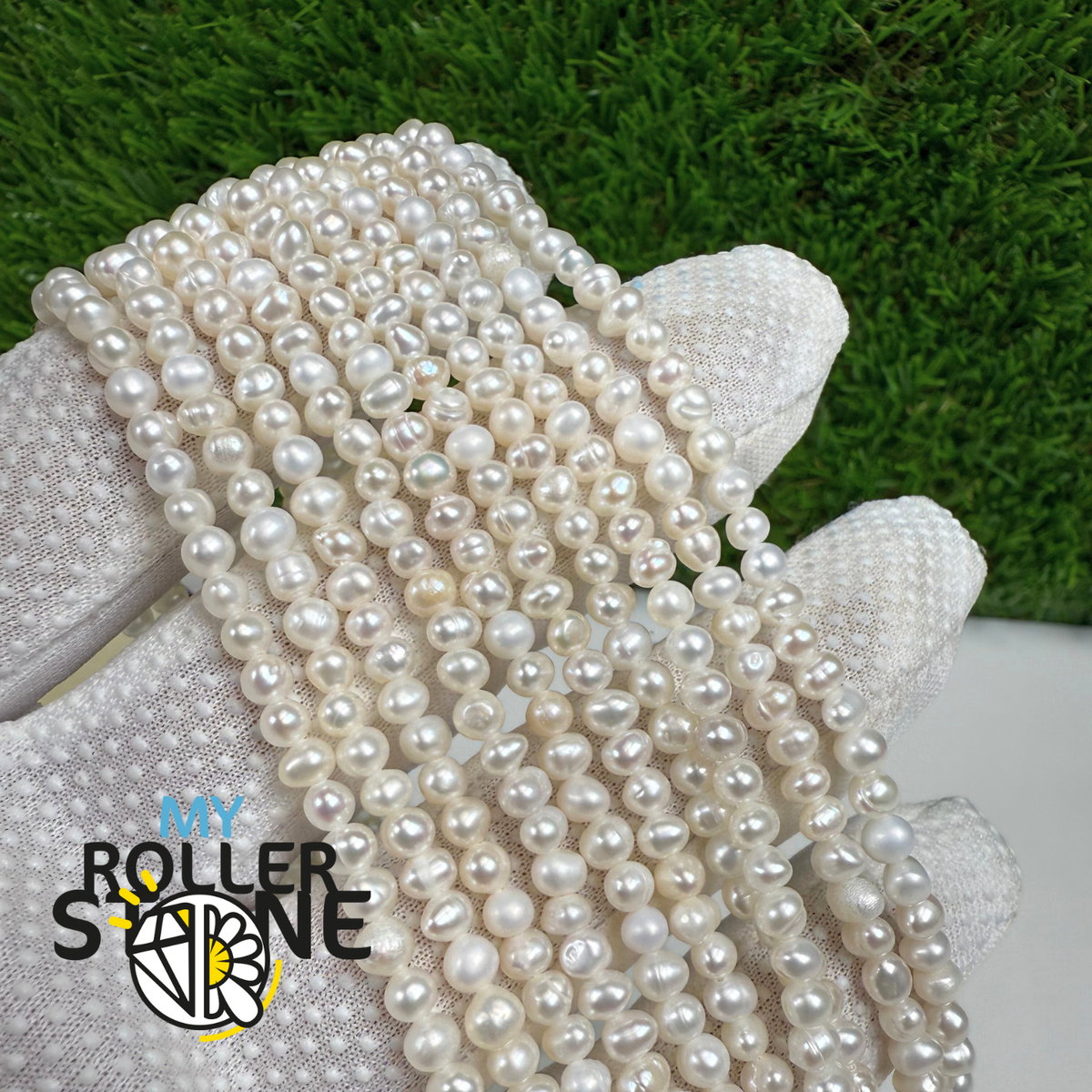 Perles d'eau douce naturelles de 3-3,5 mm