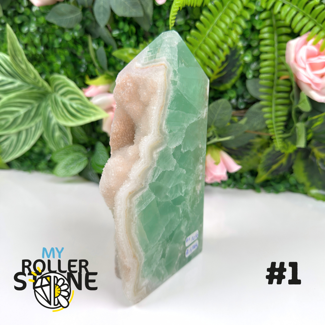 Pointe brute de Fluorite verte