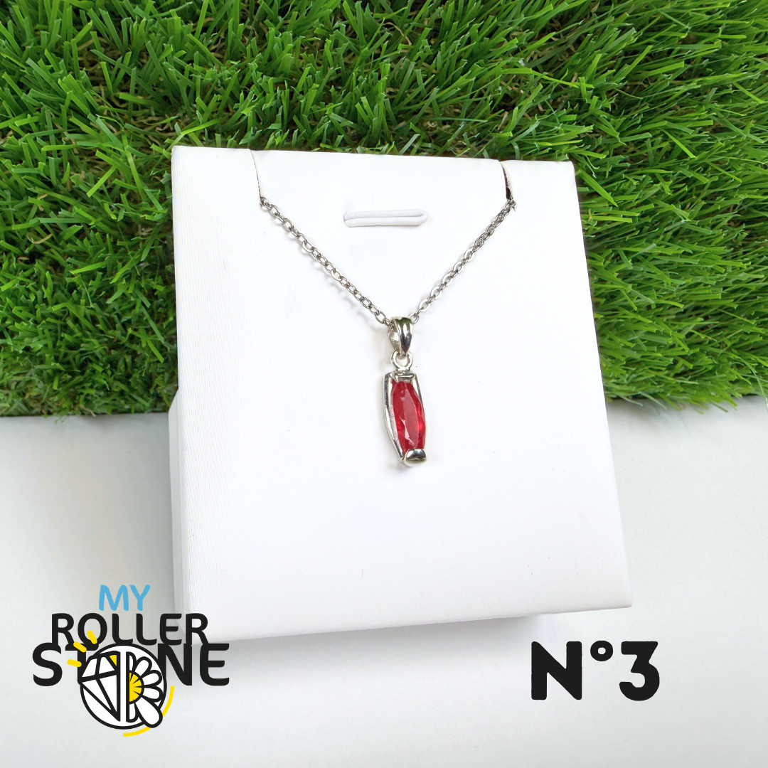 Pendentif Rhodonite Qualité Gemme et Argent 925 #3