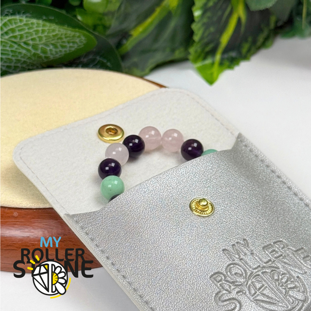 Bracelet Chemin de Vie 33 – Quartz rose, Améthyste & Chrysoprase