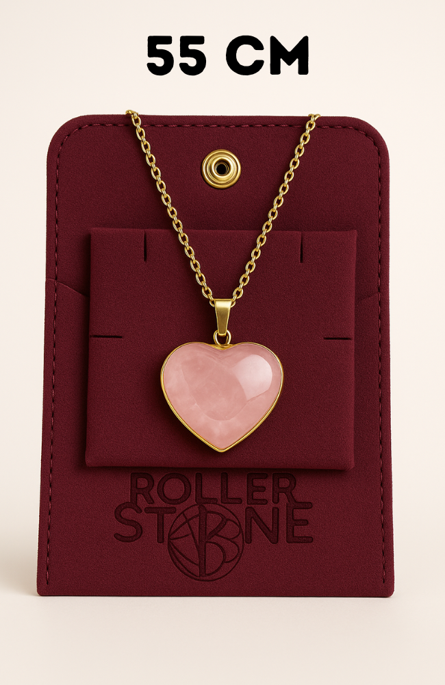 Box pendentif coeur couleur or - 55 cm (Chaîne +Bélière+Boite)