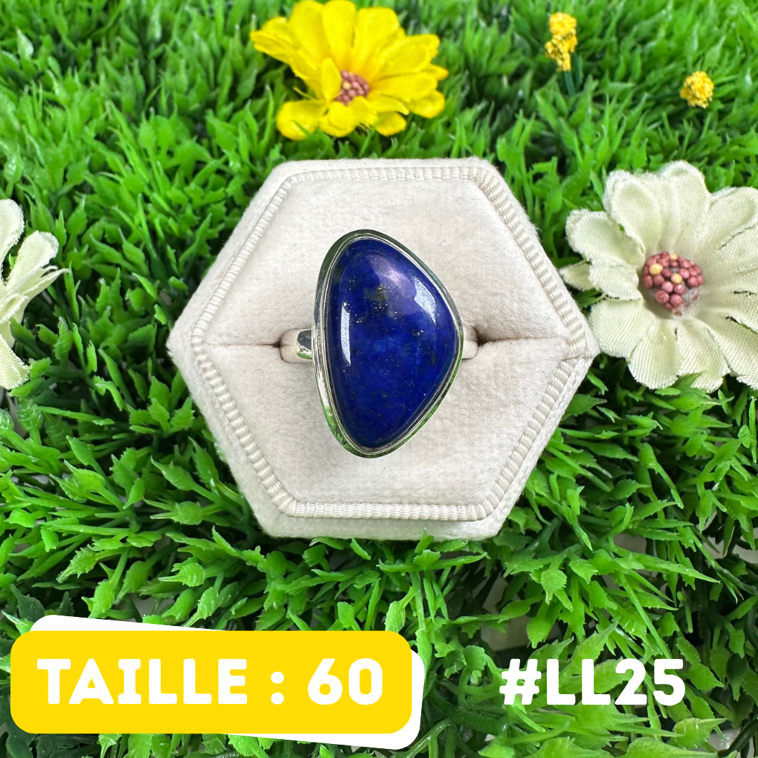 Bague Argent 925 Lapis Lazuli #LL25