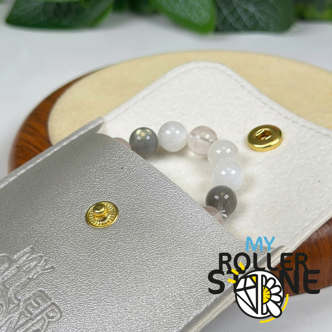 Bracelet Signe Lunaire Cancer – Pierre de lune, Quartz rose & Labradorite