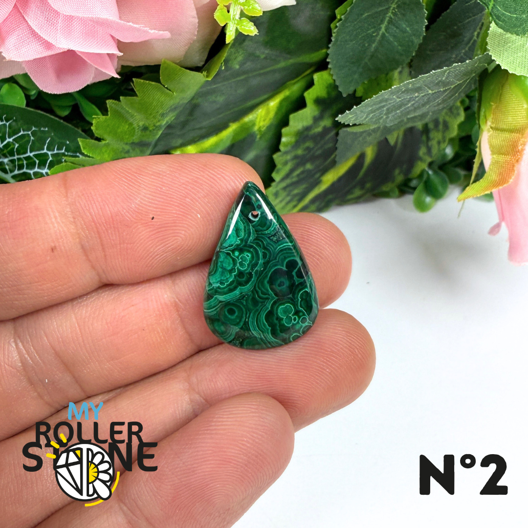Pendentif Malachite Percé 5A