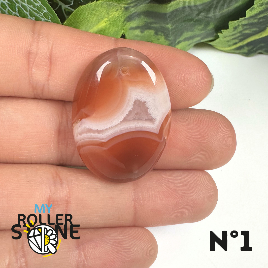 Pendentif percé Agate du Botswana 5A