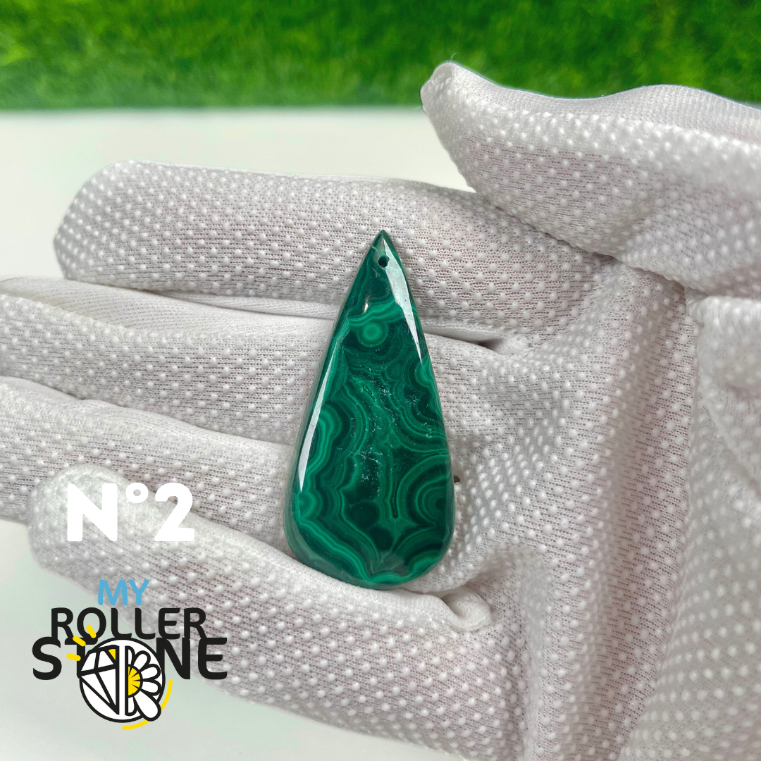 Pendentif Malachite 5A percé