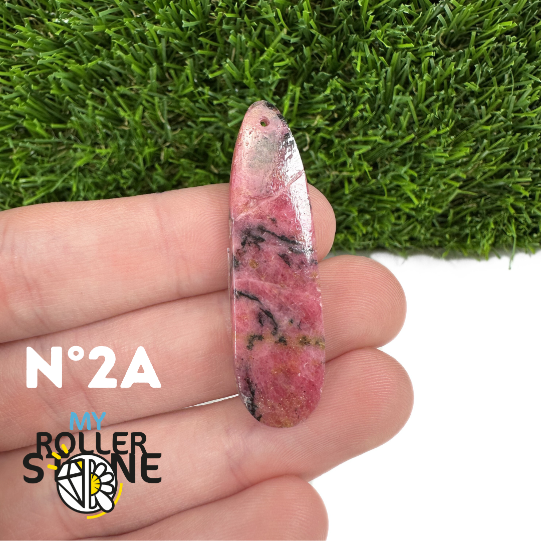 Pendentif Percé Rhodonite Austalienne Goutte