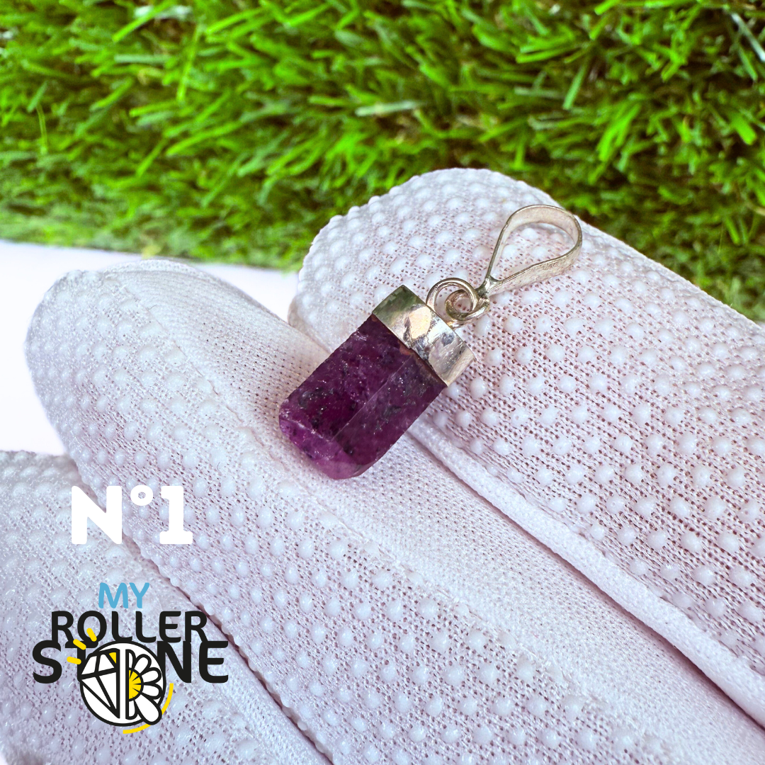 Pendentif Ruby et Argent