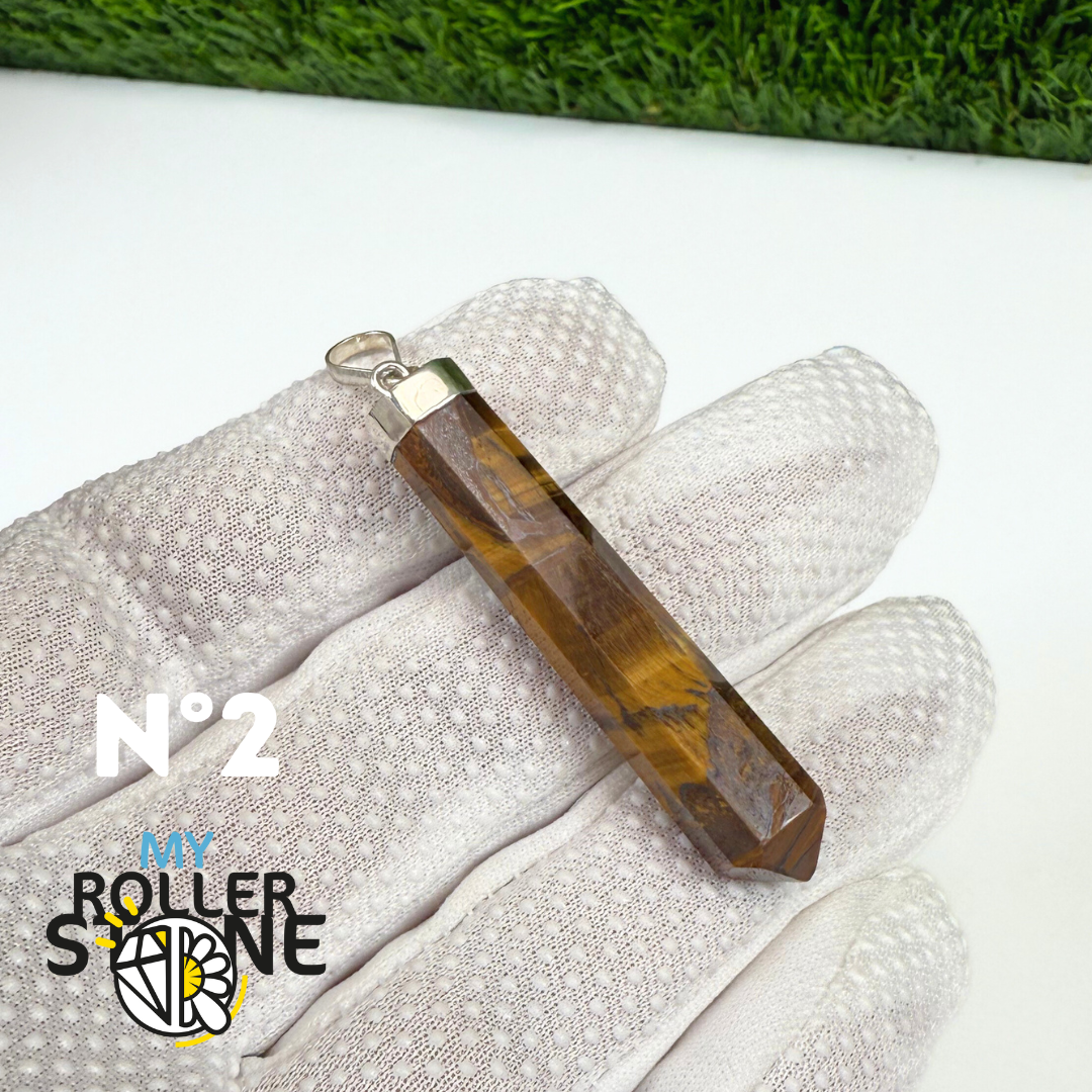 Pendentif Oeil de tigre et Argent