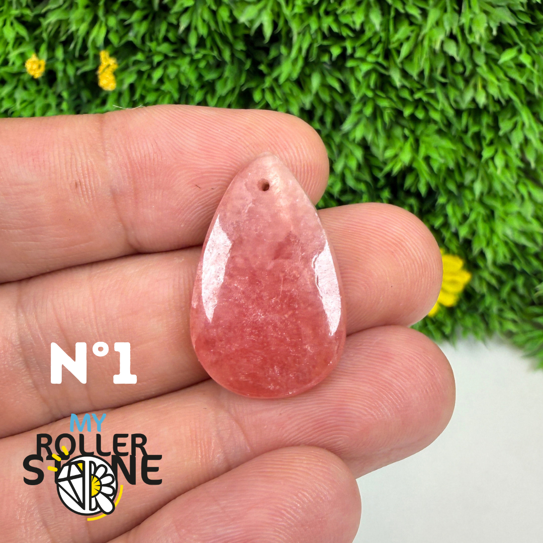 Pendentif percé Rhodochrosite Qualité gemme