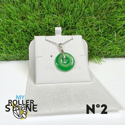 Pendentif Jade Nephrite Vietnam Argent 925