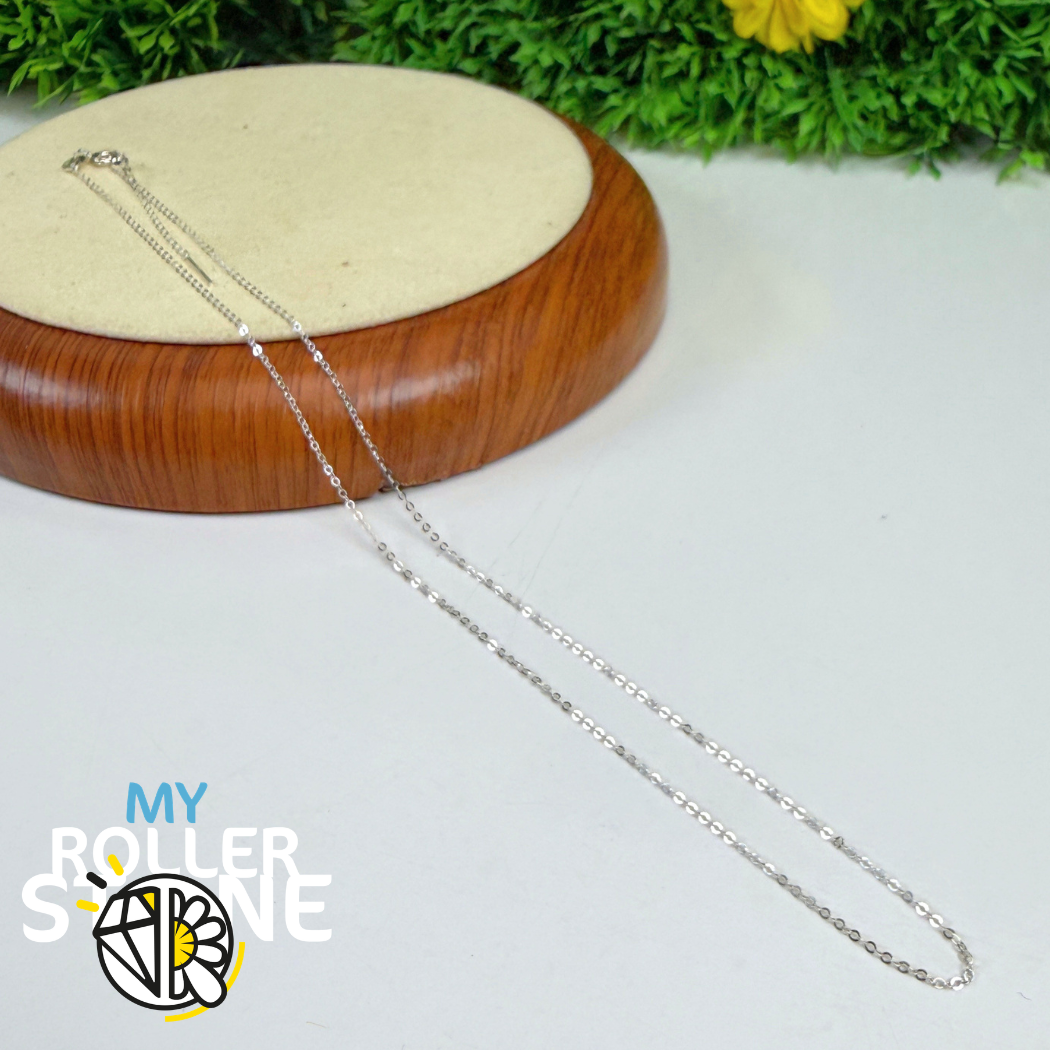 Chaîne Réglable en Argent 925 avec Perle Coulissante