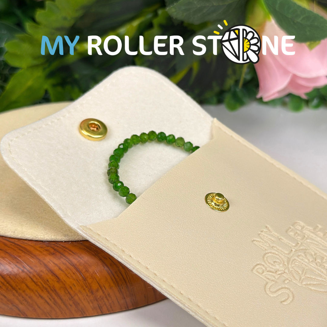 Bracelet Diopside facettée avec Fermoir Argent