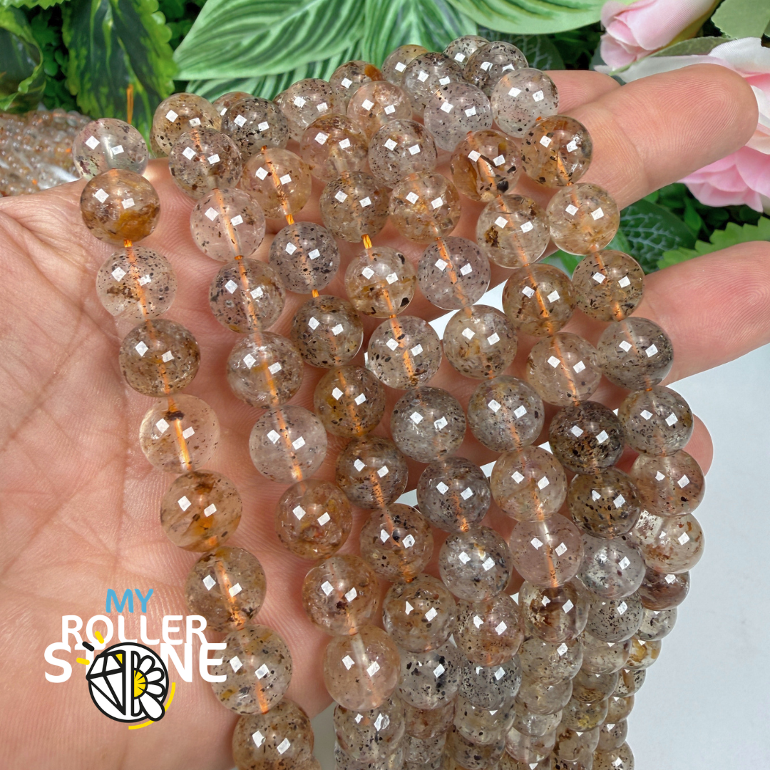 Perle ronde Diamant Herkimer 