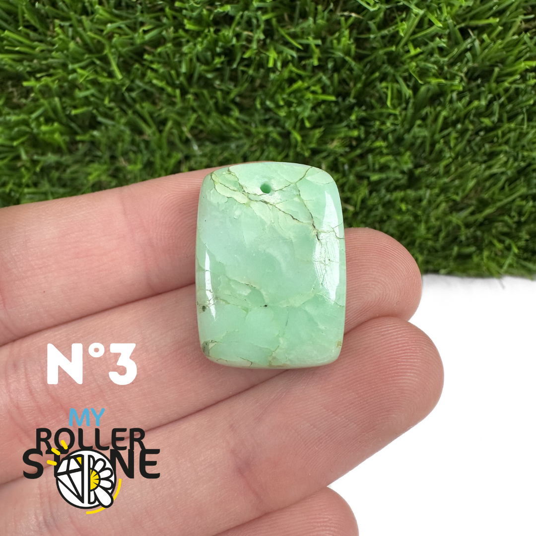 Pendentif Chrysoprase Percé