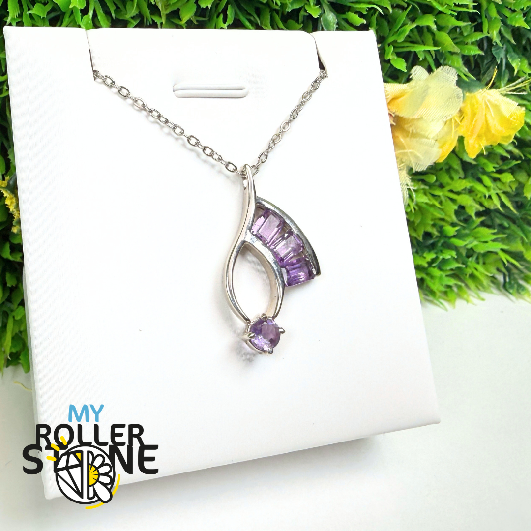 Pendentif Améthyste Facettée – P1263A