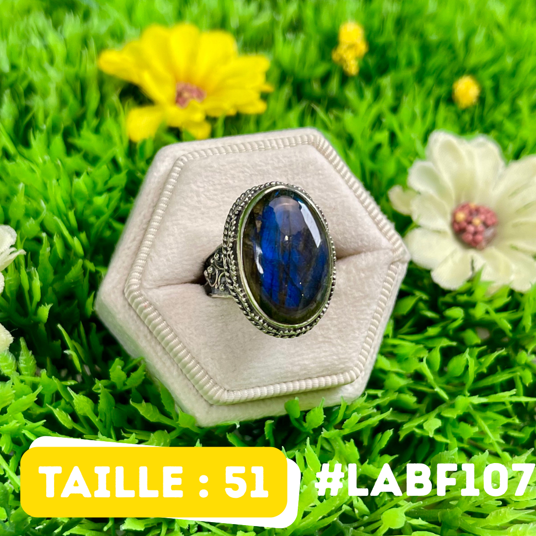Bague Labradorite Bluefire #LABF107