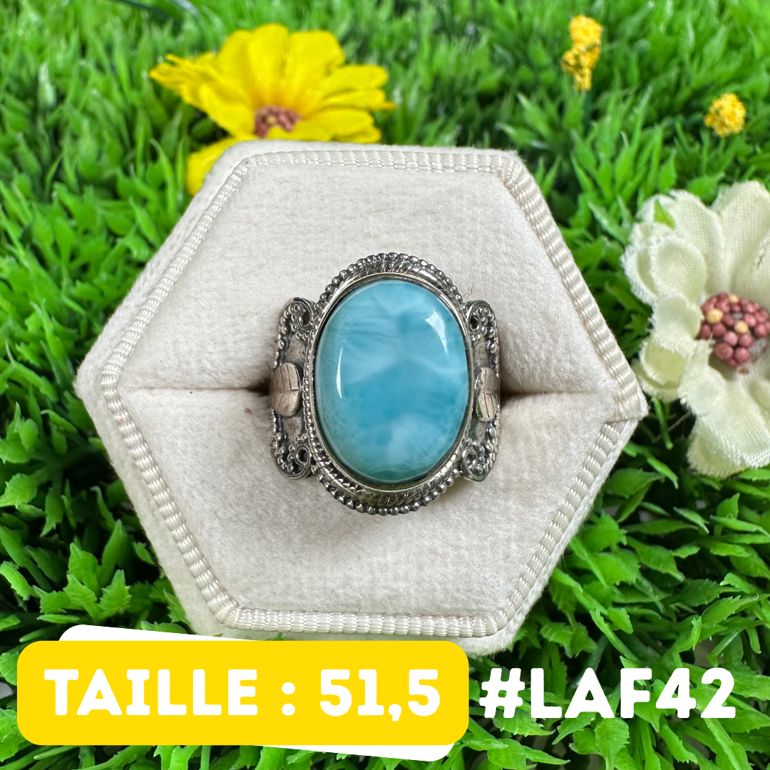 Bague Argent 925 Larimar #LAF42