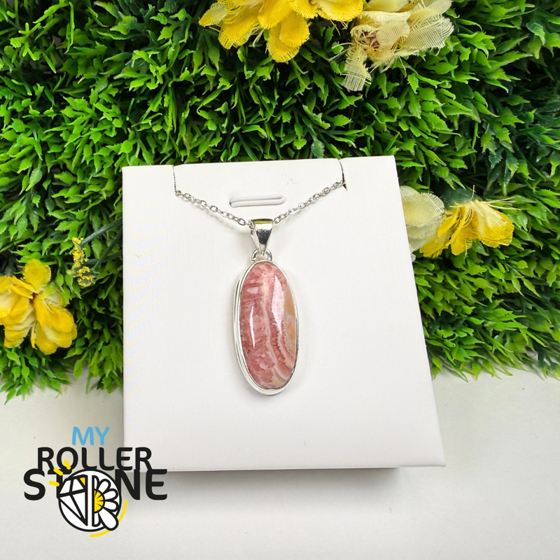 Pendentif Rhodochrosite Argent 925 –RDOP2507