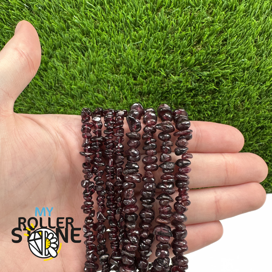 Perle Chips Grenat