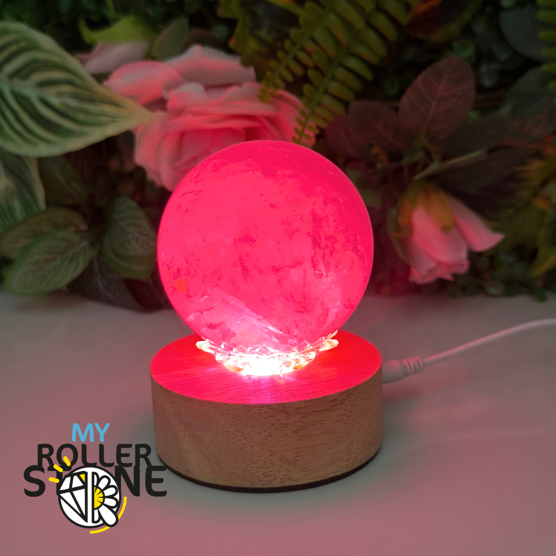 Socle lumineux rotatif coloré