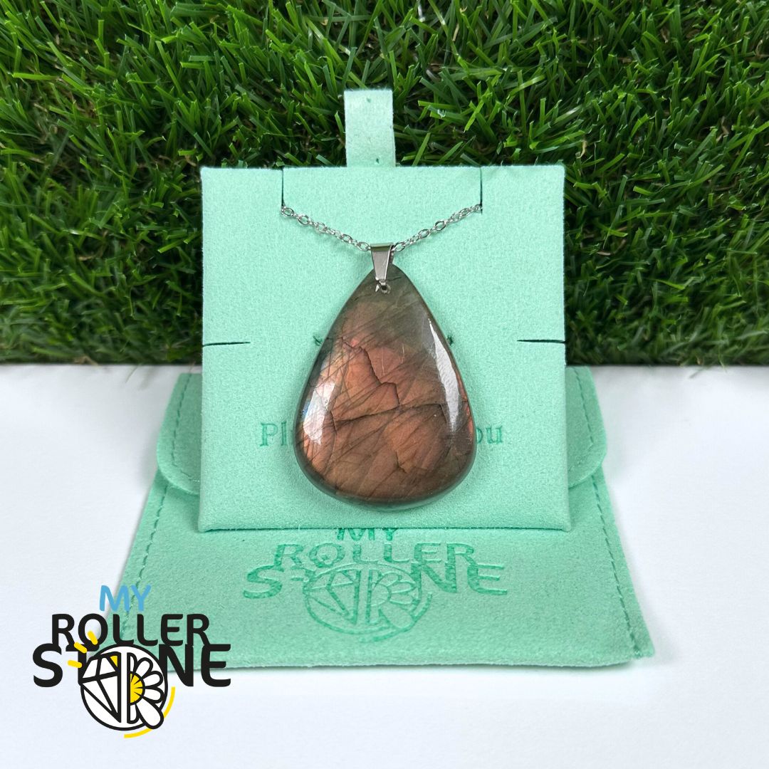 Pendentifs Labradorite Violette forme Libre 5A