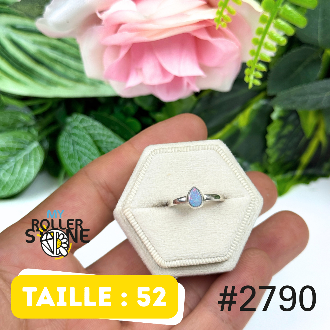 Bague argent opale australienne #2790