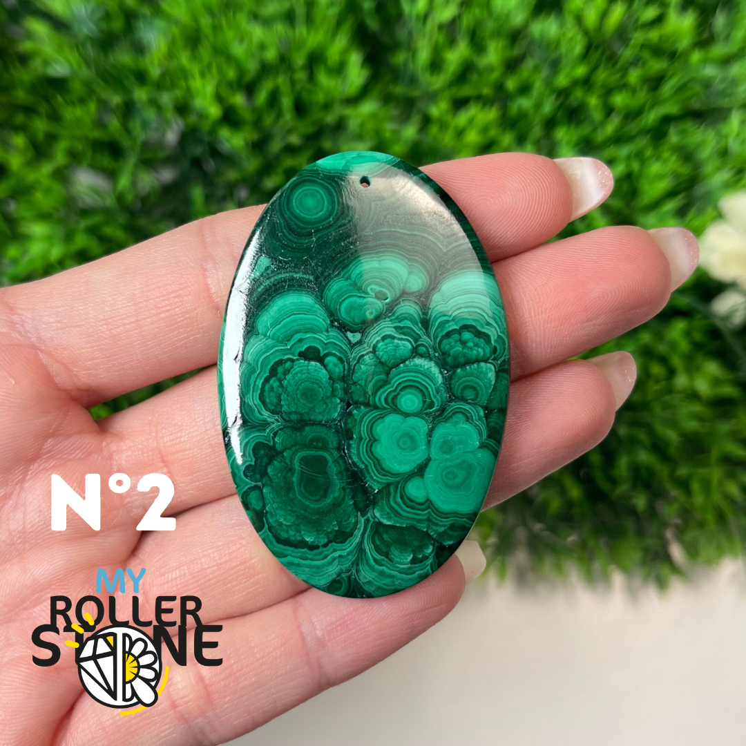 Pendentif Malachite 5A percé