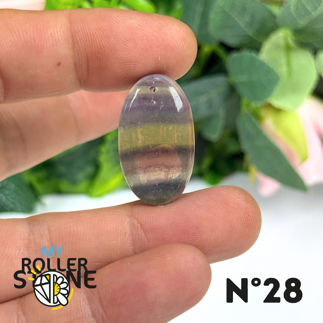 Pendentif percé Fluorite 5A