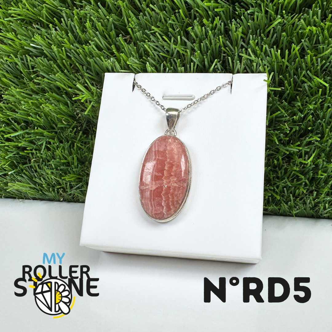 Pendentif Argent Rhodochrosite #5