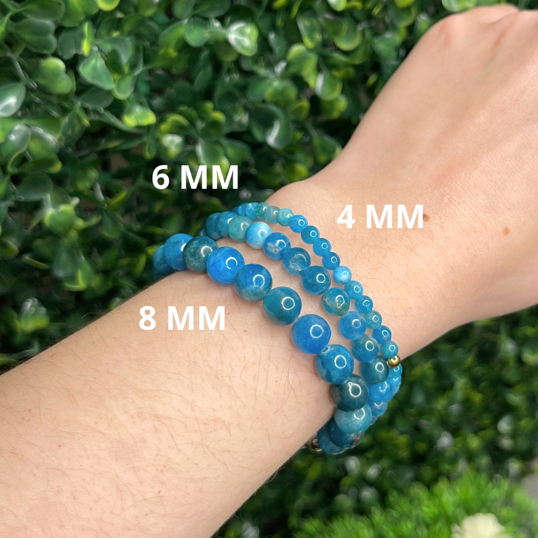 Bracelet Apatite Bleue Sur-Mesure