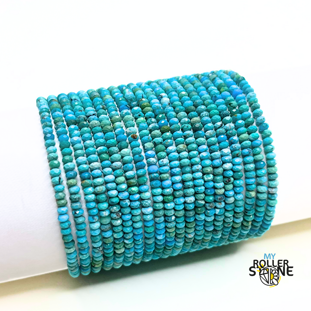 Bracelet Facetté Turquoise Hubei