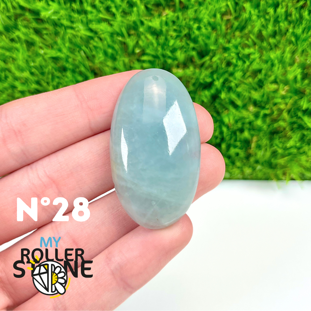 Pendentif Percé Aigue marine 5A