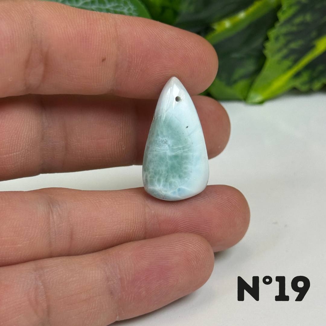 Pendentif Larimar 5A percé