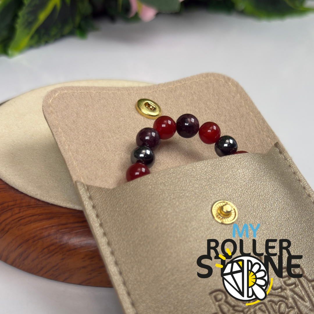 Bracelet Signe Lunaire Bélier – Cornaline, Grenat & Hématite