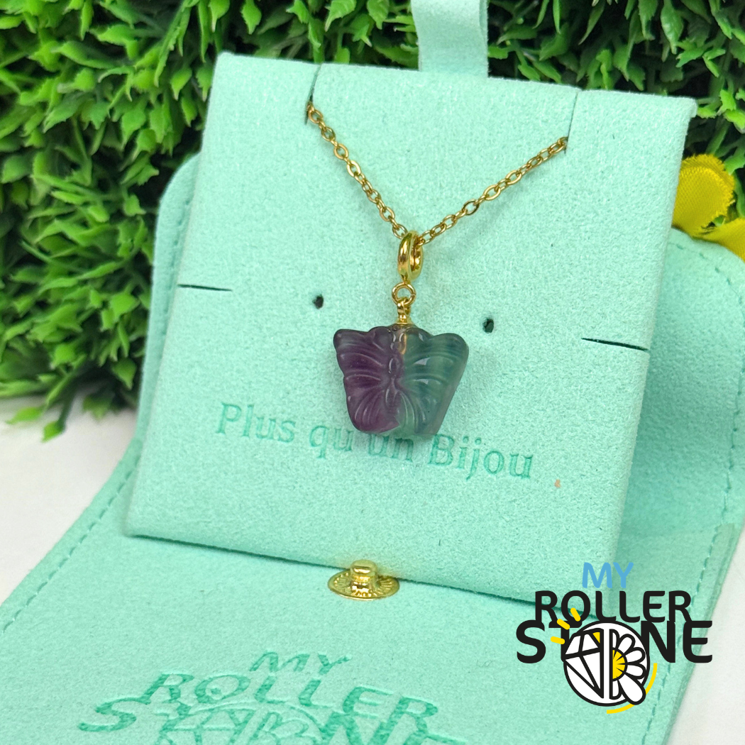 Pendentif Papillon fluorite