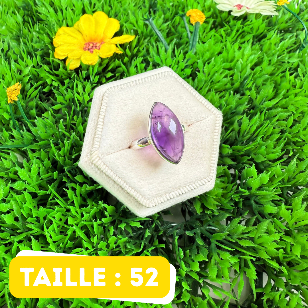Bague Argent 925 Améthyste #202