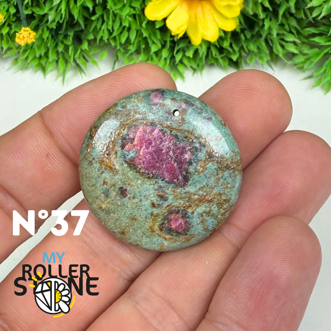Pendentif percé Ruby Fushiste 5A